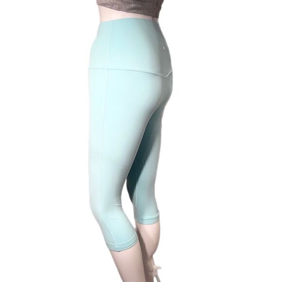 Lululemon Align High Rise Crop 17” Leggings “Icing Blue” - Picture 1 of 16